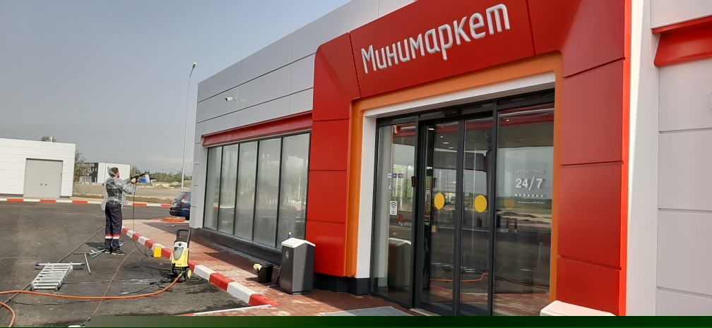 Мойка фасадов и заправок в Новороссийске и Анапе +7989-838-0-888